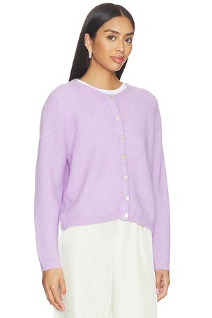American Vintage Crew Cardigan in Lavender