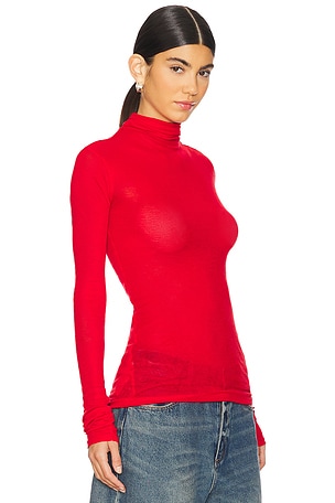 American Vintage Massachusetts Turtleneck in Red