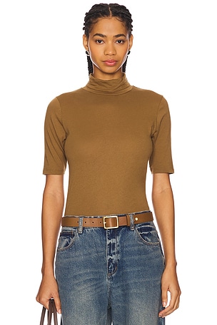 Xo Bow Turtleneck Top American Vintage