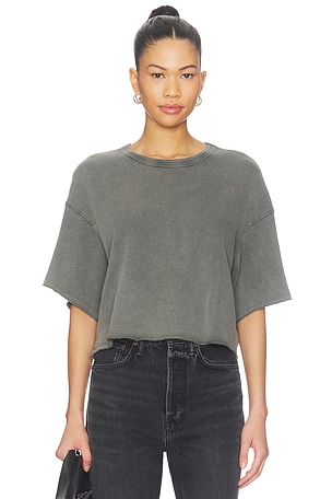 Bepow Cropped Tee in Vintage Artvin American Vintage