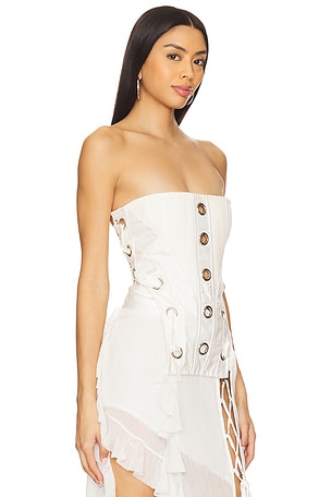 AMOR MIA Prey Corset in White
