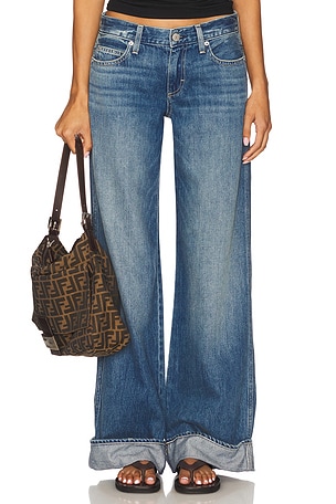 Sabine Cuff Wide Leg Jeans AMO Denim