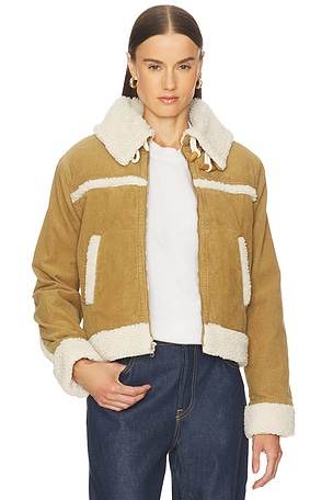 Betty Shearling Jacket AMO Denim