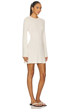 Anemos Bell Sleeve Mini Dress in Cream