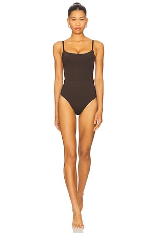 Square Neck Open Back One Piece Anemos