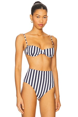 Anemos Balconette Bikini Top in Navy