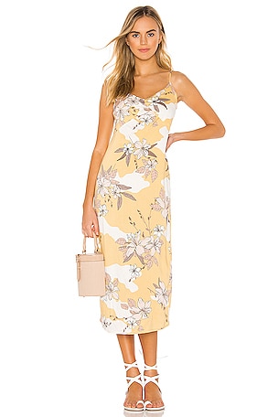knee length dresses for ladies Pink Papaya Salad Maxi Dress  FARM Rio
