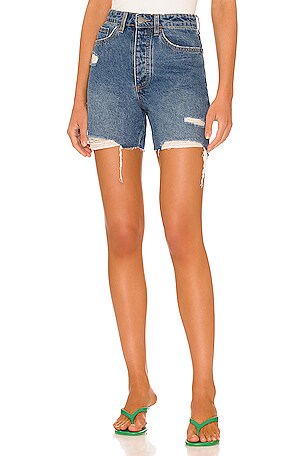 Bella Denim Short in Worn AMUSE SOCIETY