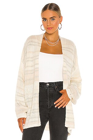 AMUSE SOCIETY Wind Chaser Long Sleeve Knit Sweater in White REVOLVE