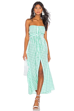 ANAAK Chateau Button Dress in Mint Gingham | REVOLVE ANAAK Chateau Button Dress in Mint Gingham | REVOLVE