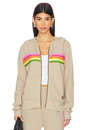 5 Stripe Zip Hoodie Aviator Nation