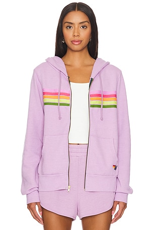 5 Stripe Zip Up Hoodie Aviator Nation