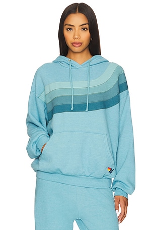Wave Stripe 4 Relaxed Pullover Hoodie Aviator Nation