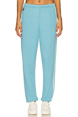 Aviator Nation 5 Stripe Sweatpant in Blue