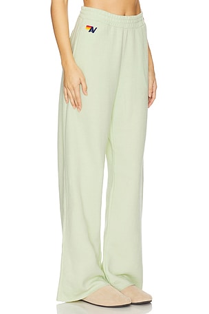 Aviator Nation Wide Leg Pocket Sweatpant in Green