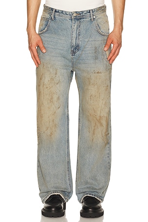 Unisex Destroyed Wide Leg Jeans Andersson Bell