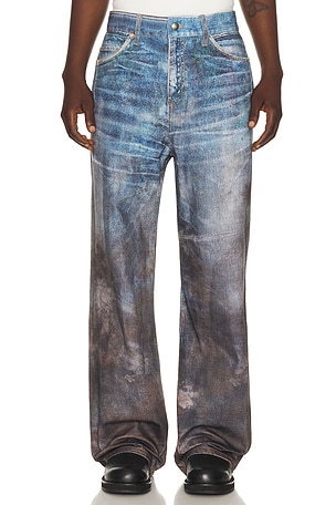 Unisex Festival Mud Printed Jeans Andersson Bell