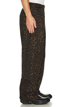 Andersson Bell Crossover Carpenter Wide Leg Jeans in Green