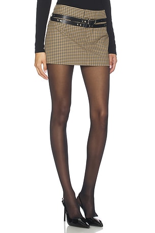 Aniye By Lexa Belt Skirt in Brown