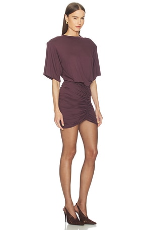 The Andamane Lennox T-shirt Mini Dress in Wine