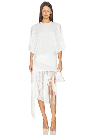 Azul Fringed Tshirt Mini Dress The Andamane