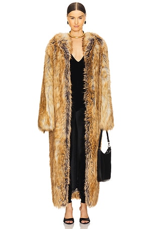 Taylor Faux Fur Maxi Coat The Andamane