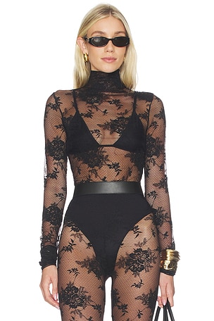 West Lace Bodysuit Crisscross Back Bodysuit The Andamane