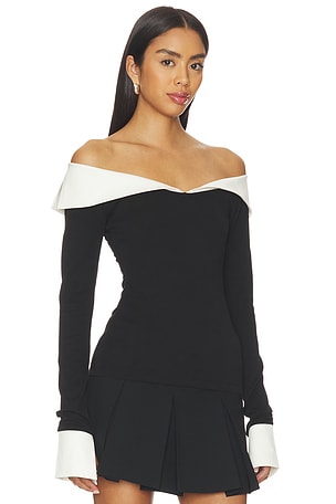 Anonie Jade Top in Black,White