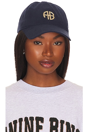 ANINE BING Jeremy Baseball Cap in Washed Navy | REVOLVE