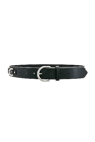 ANINE BING Leather Sheena Belt in Black | REVOLVE display picture 3