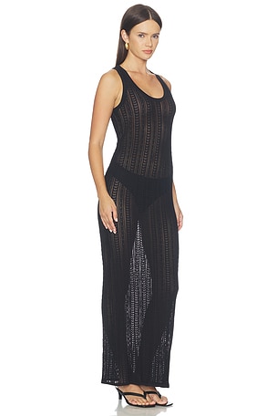 ANINE BING Arie Long Dress in Black