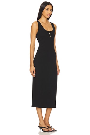ANINE BING Alessia Tank Midi Dress in Black