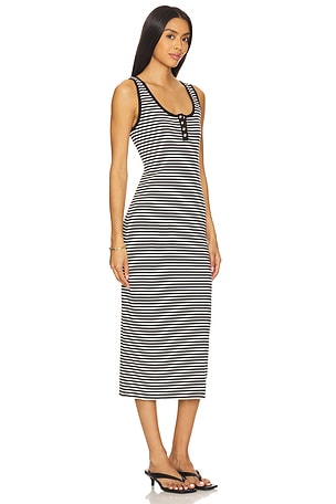 ANINE BING Alessia Tank Midi Dress in Black
