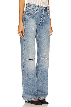 ANINE BING Hugh Wide Leg in Blue