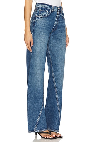 ANINE BING Brie Wide Leg Jeans in Blue