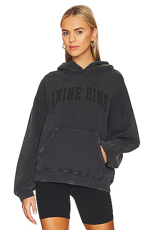 Anine Bing Tyler Paris Sweatshirt in Heather Grey