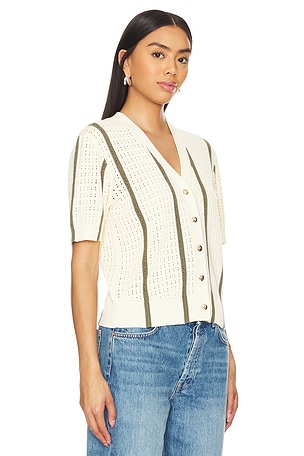 ANINE BING Camryn Cardigan in Ivory