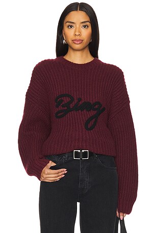 Sydney Crew Sweater Signature ANINE BING