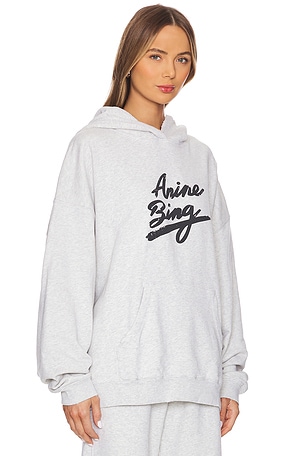 ANINE BING Harvey Sweatshirt Signature in Light Grey