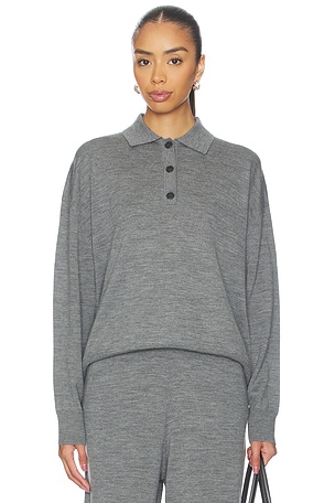 Lee Polo Sweater in ANINE BING