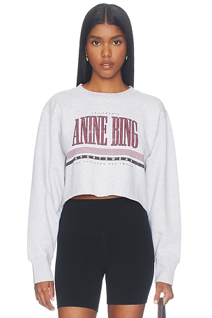 Sporty Cropped Sweatshirt ANINE BING