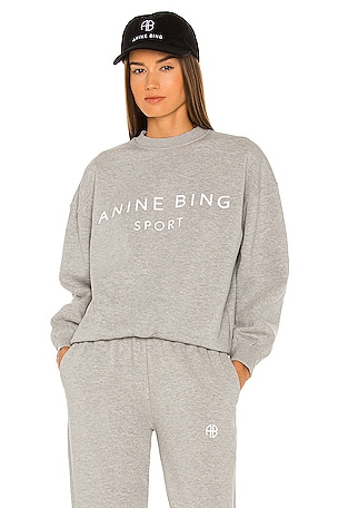 Anine Bing Evan selling Sweatshirt - Medium/Heather Grey