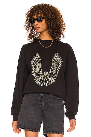 ANINE BINGアニンビング KENNYスウェット ブラック S ANINE BING Kenny Sweatshirt in Black | REVOLVE