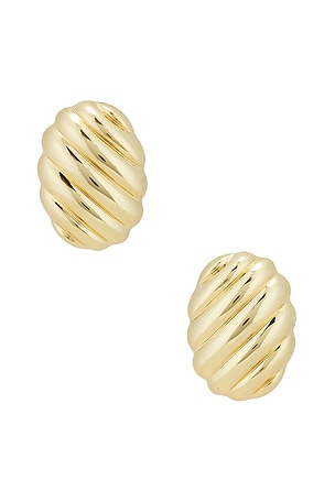 Ribbed Oval Earrings ANINE BING