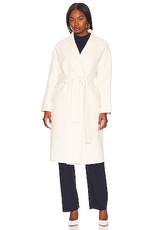 ANINE BING Dylan Coat in Ivory | REVOLVE
