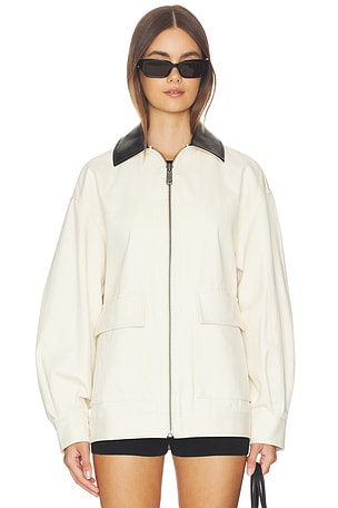 ANINE BING Holden Jacket in Cream. Size XS. Also