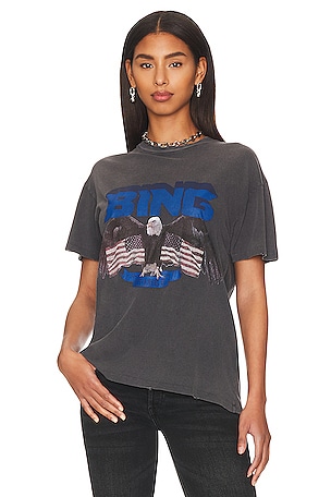 ANINE BING Vintage Bing Tee in Washed Black | REVOLVE