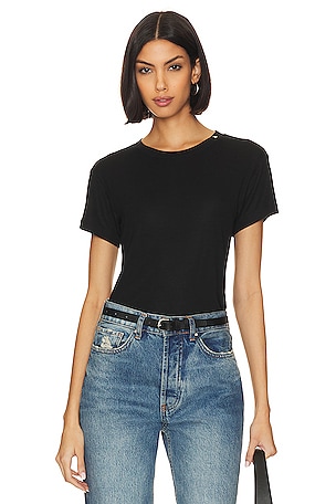 Olivia During & After Crossover Layering Long Sleeve Top (Noir)