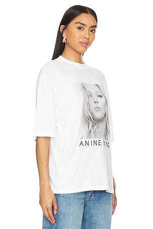 ANINE BING Avi Kate Moss Tee in White