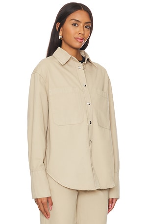 ANINE BING Dante Shirt in Beige